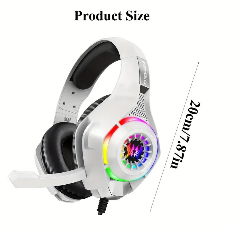 NNETM Gaming Headset with Mic & LED Lights